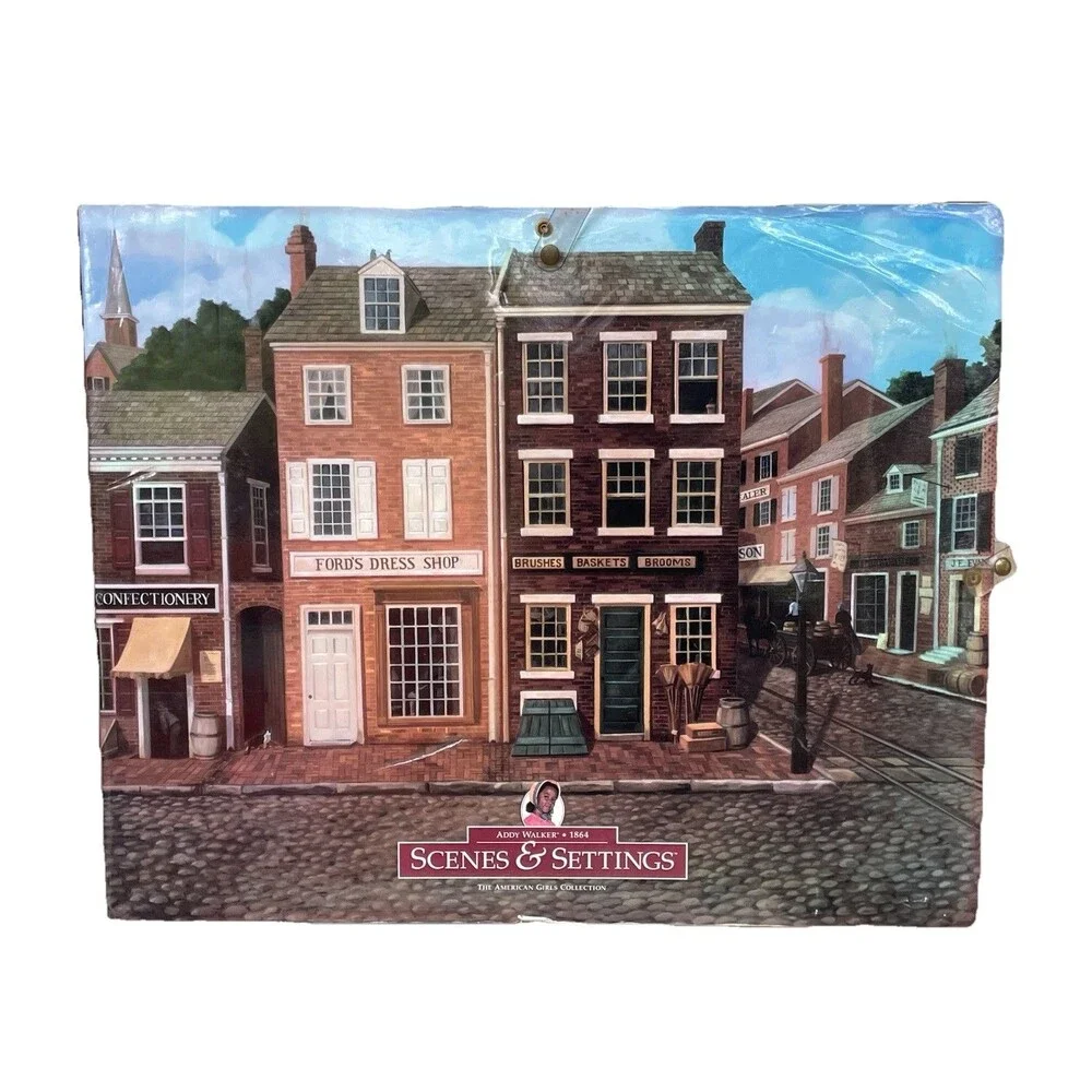 Retired American Girl Addy Walker 1864 Scenes and Settings Backdrop Book 29”x24”